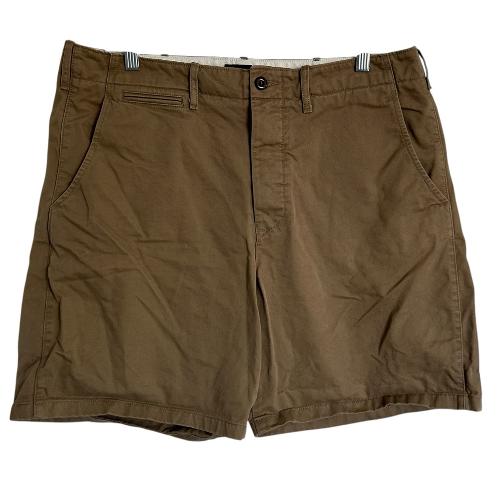 Wallace & Barnes Field Shorts Size 35 Tan Khaki Cotton Chino